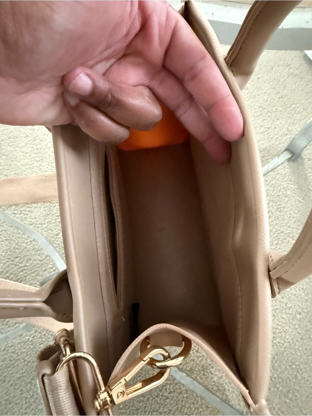 Crossi Woven Texture Top-Handle Bag - Picture 5 of 10